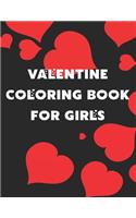 Valentine Coloring Book for Girls