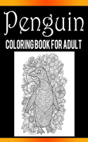 Penguin Coloring Book For Adults