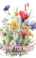 Wild Flowers Coloring Book For Adult