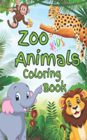 Zoo animals coloring book for kids- Color wild animals and learn its name by coloring!