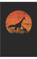Giraffe Safari: Dotted Bullet Notebook - Gift For Giraffe Fans