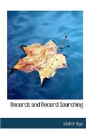Records and Record Searching: (English)