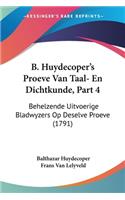 B. Huydecoper's Proeve Van Taal- En Dichtkunde, Part 4