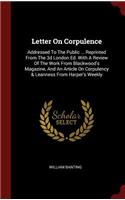 Letter on Corpulence