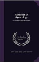 Handbook of Gynecology