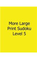 More Large Print Sudoku Level 5: 80 Easy to Read, Large Print Sudoku Puzzles