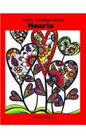 Adult Coloring Book: Hearts