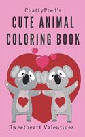 Cute animal coloring book: Sweetheart Valentines