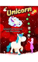 Unicorn Composition Notebook and Sketchbook