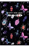 happy new year 2020: Lined notebook