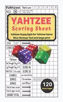 Yahtzee Scoring Sheet