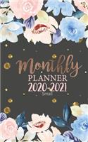 Monthly planner 2020-2021 Small: Time management Five year planner 2020-2024 This book size: 5x8 inch Not pocket size
