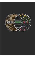 Reality Physics Magic: Dotted Bullet Notebook (6" x 9" - 120 pages) Simple Physics Notebook for Daily Journal, Diary, and Gift