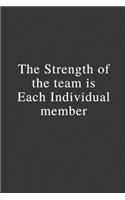 The Strength Of The Team Is Each Individual Member