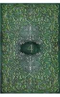 Monogram 4 Journal: Blank Notebook Diary Memoir Log Logue