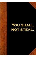 Religious Journal Modern Wording 7th Commandment Vintage Style: (notebook, Diary, Blank Book)