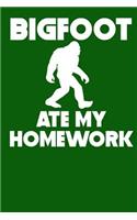 Bigfoot Ate My Homework