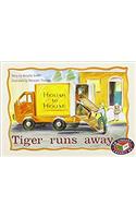Tiger runs away