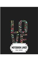 Notebook Lined Love: Notebook Journal Diary