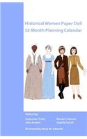 Historical Women Paper Doll 13-Month Planner