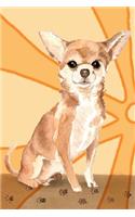 Bullet Journal Notebook for Dog Lovers, Chihuahua Sitting Pretty 10: 162 Numbered Pages with 150 Dot Grid Pages, 6 Index Pages and 2 Key Pages for Journaling, Writing, Planning and Doodling, for Women, Men, Kids, Easy