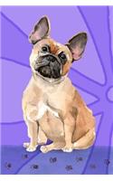 Bullet Journal Notebook for Dog Lovers, French Bulldog Sitting Pretty 5: Graph Design - 162 Numbered Pages with 150 Graph Style Grid Pages, 6 Index Pages and 2 Key Pages for Journaling, Writing, Planning and Doodling, for