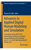 Advances in Applied Digital Human Modeling and Simulation