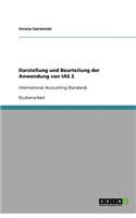 Darstellung und Beurteilung der Anwendung von IAS 2: International Accounting Standards