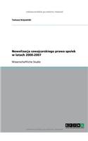 Nowelizacja Szwajcarskiego Prawa Spolek W Latach 2000-2007