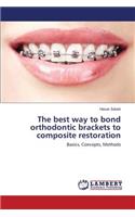 The best way to bond orthodontic brackets to composite restoration