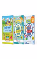 Oswaal Lil Legends Brain, Maths & English Activity Book Set (3 Books) | 750+ Fun Exercises for Kids (Age 5+) | Tracing, Logical Thinking & Language Skills