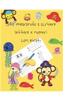 Sto imparando a scrivere lettere e numeri con pirati