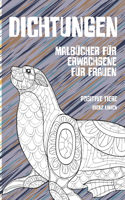 Malbücher für Erwachsene für Frauen - Dicke Linien - Positive Tiere - Dichtungen
