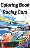 Coloring book racing cars