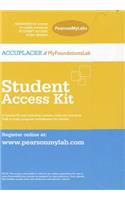 Accuplacer/Mylab Foundational Skills Without Pearson Etext -- Design -- Standalone Access Card (12-Month Access)