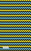 Lined Notebook Journal Yellow Blue Black ZigZags: (8.5x11 Lined 001-150)
