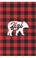 Zizi: Lumberjack Buffalo Plaid Family Bear Grandma Cub Journal Notebook