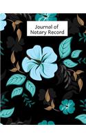 Journal of Notary Record
