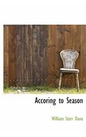 Accoring to Season