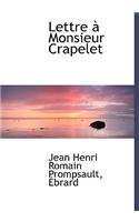 Lettre Monsieur Crapelet