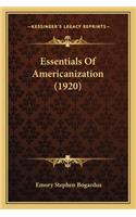 Essentials of Americanization (1920)
