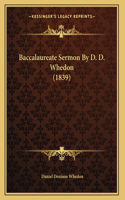 Baccalaureate Sermon By D. D. Whedon (1839)