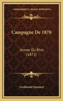 Campagne De 1870