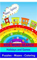 Kids Word Search Volume 5 Holidays and Games
