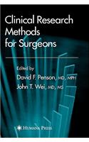 Clinical Research Methods for Surgeons
