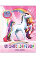 Unicorn Coloring Book for Kids Ages 4-8