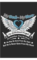 My dad my hero my guardian angel he watches over my back he may be gone from my sight but he is never gone from my heart my dad