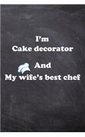 I am Cake decorator And my Wife Best Cook Journal