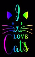 I Love Cats: Pocket Gift Notebook for Cats and Kitty Cat Lovers