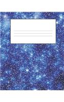 Dark Blue Composition Notebook: Primary Ruled Notebook Lined School Journal - 110 Pages - 7.5 x 9.25" - Children Kids Girls Boys Teens Women Wide Ruled School Composition Books